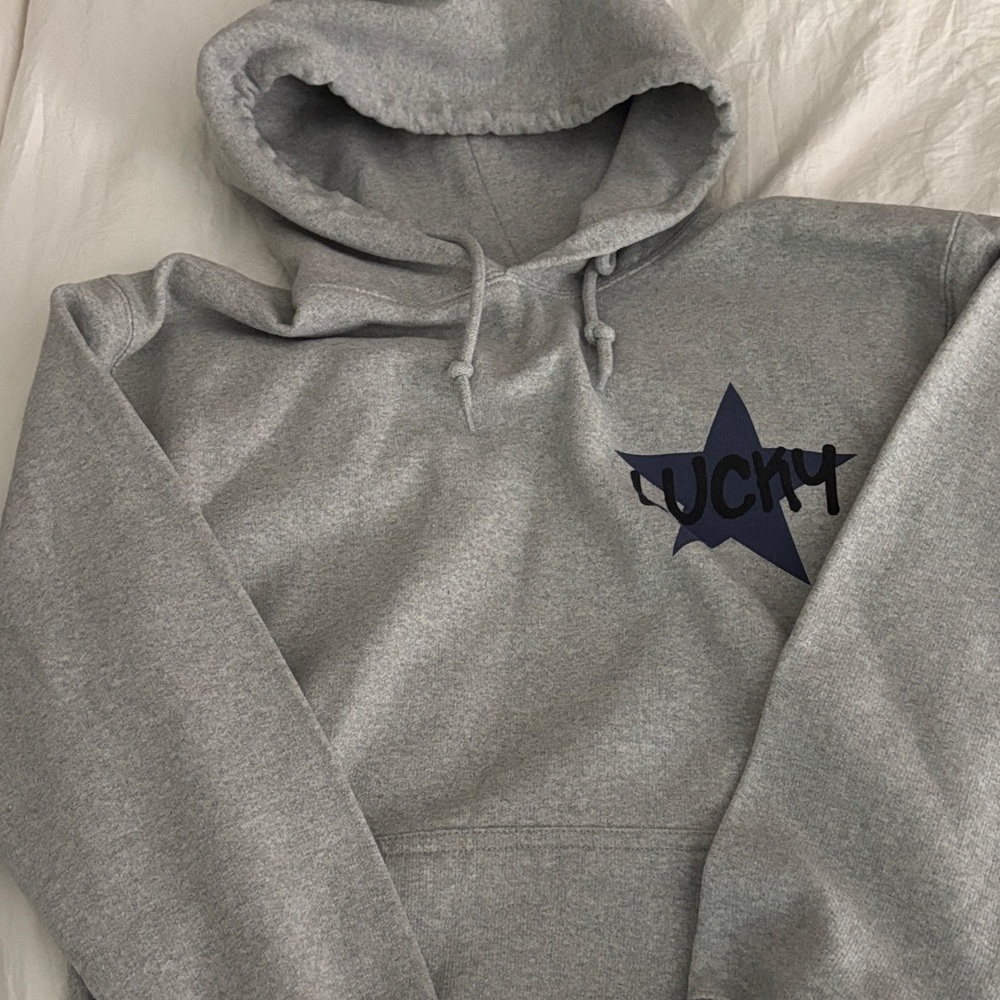 Sugar Flower Gray Hoodie